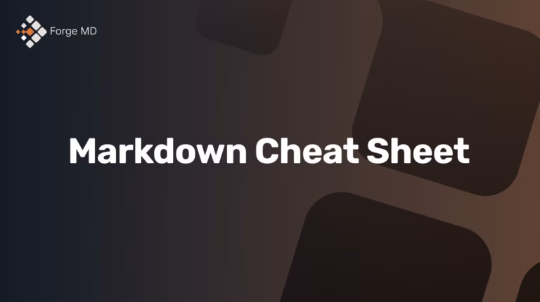 Markdown Cheat Sheet