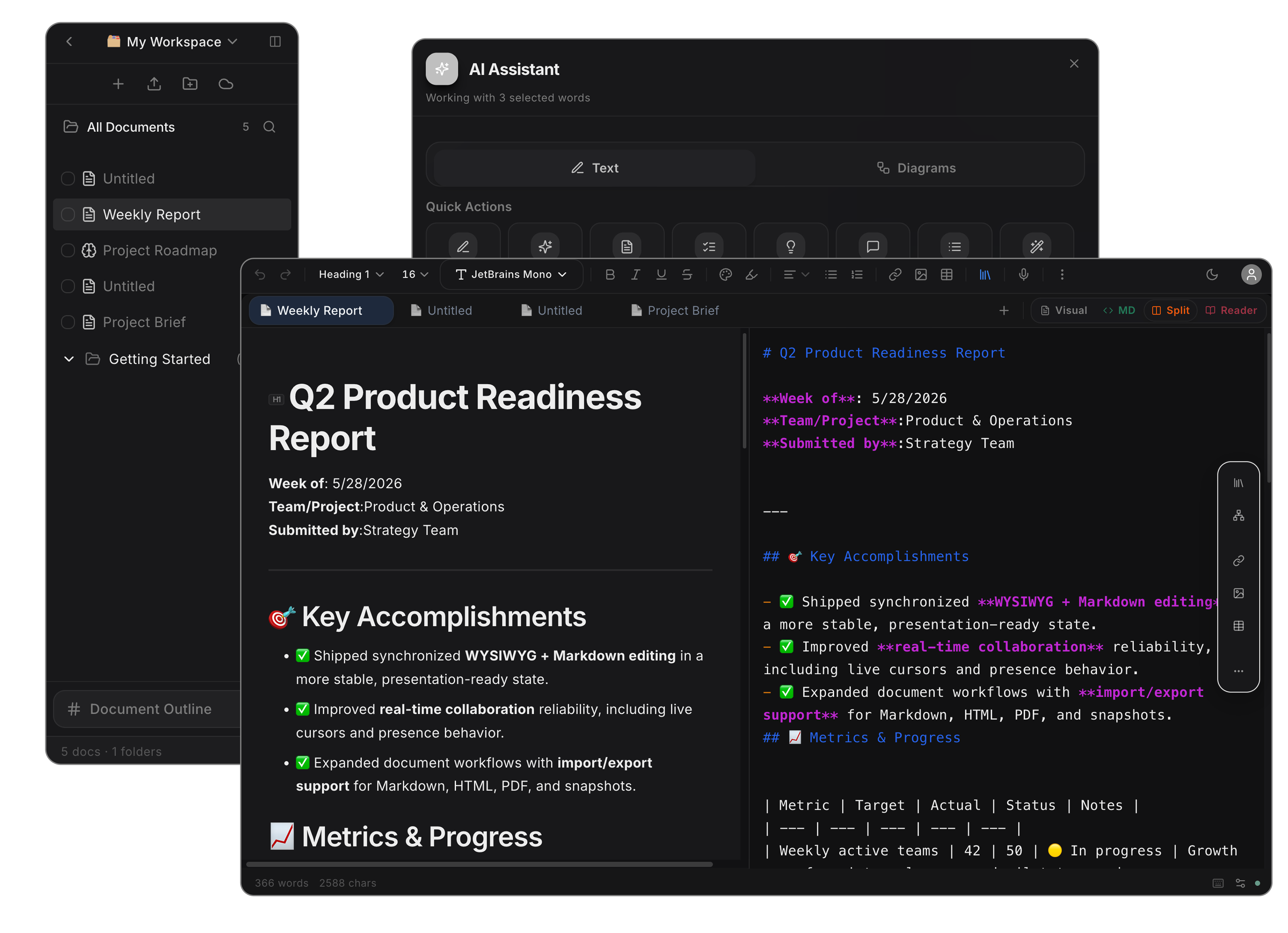 ForgeMD editor